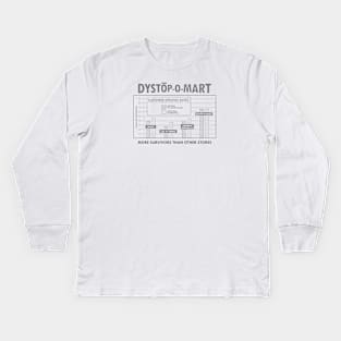 At Dystopomart We Have More Survivors Than Other Stores KPI Chart Kids Long Sleeve T-Shirt